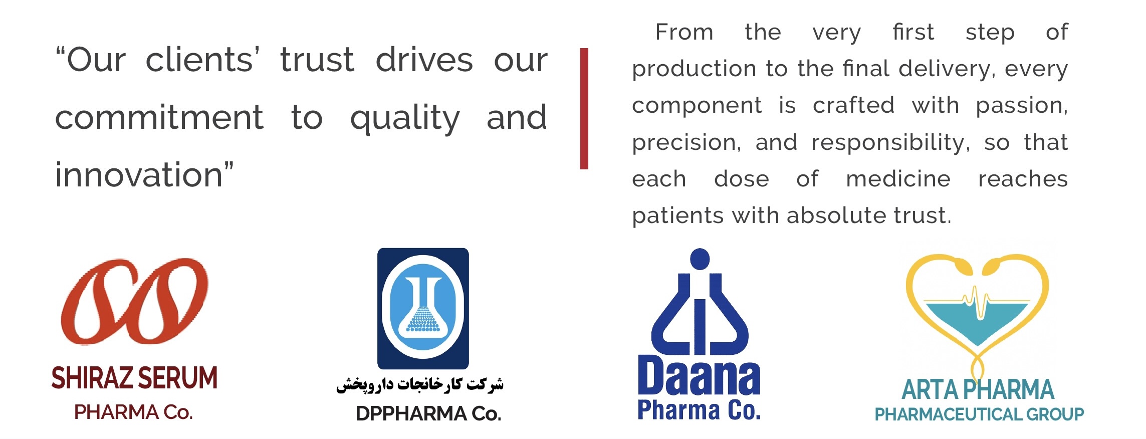 Shiraz Serum, DP Pharma, Daana Pharma and Arta Pharma